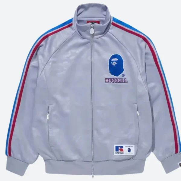 Bape X Russell Striped Track Jacket