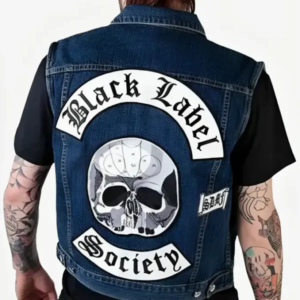 Black Label Society Denim Vest