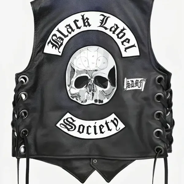 Black Label Society Leather Vest