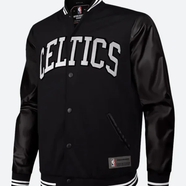 Boston Celtics Black Varsity Jacket