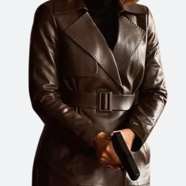 Canary Black Avery Graves Leather Coat