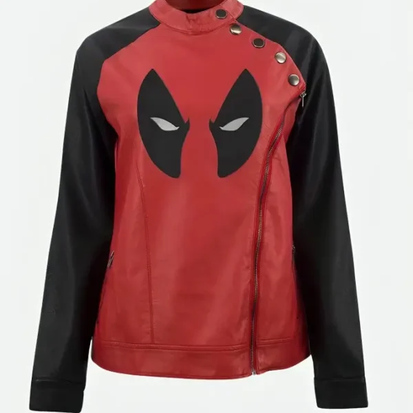 Deadpool Eye Moto Leather Jacket