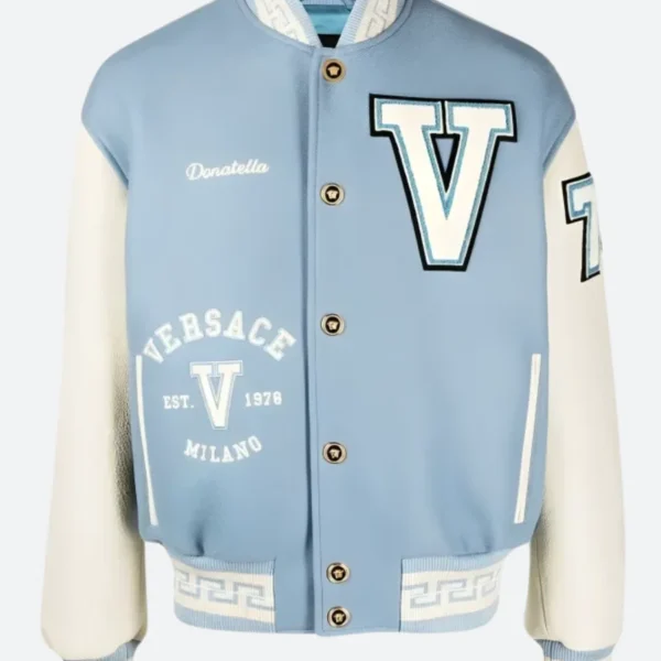 Donatella Versace Letterman Varsity Jacket