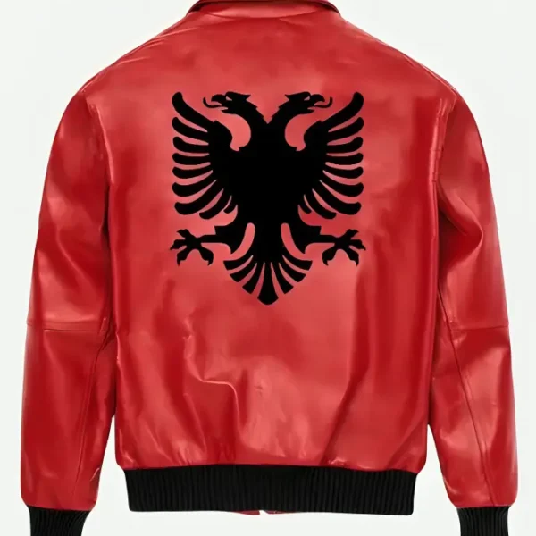 Drake Albanian Flag Leather Jacket