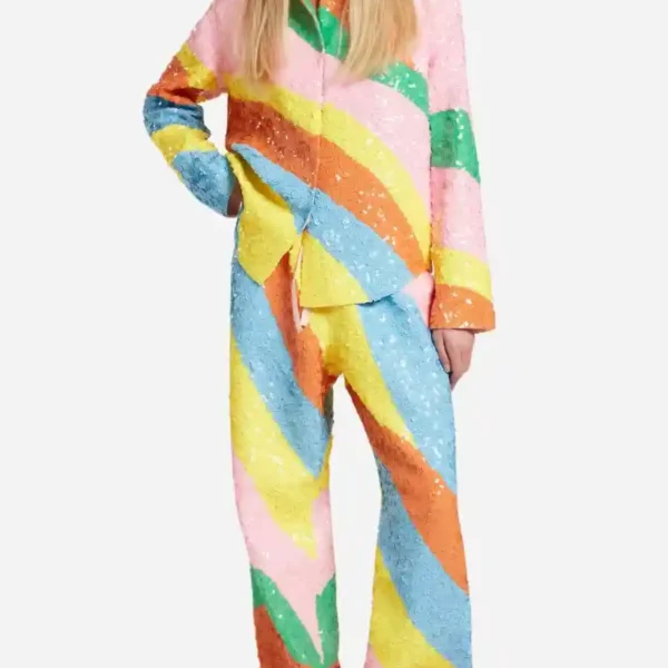 Emily In Paris S4 Jin Xuan Mao Rainbow Suit