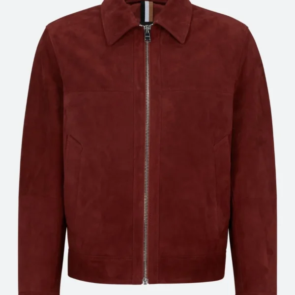 Emily in Paris S04 Marcello Red Suede Jacket