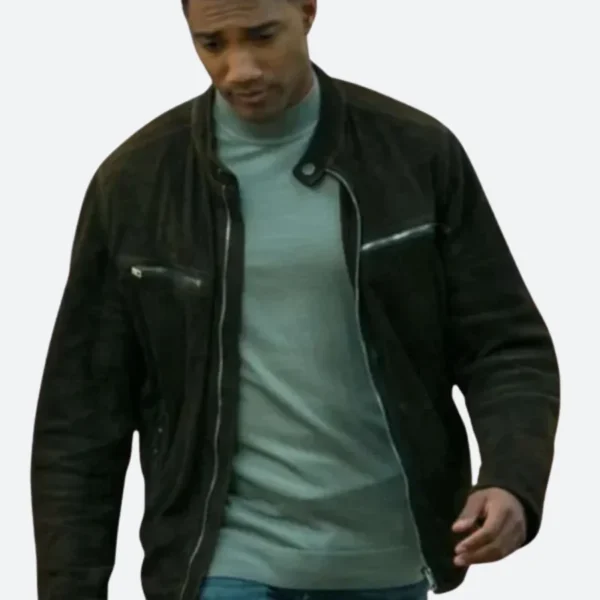 FBI International Andre Raines Suede Leather Jacket