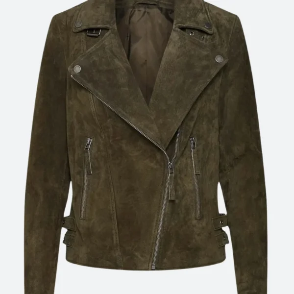 FBI International S2 Jamie Kellett Suede Leather Jacket