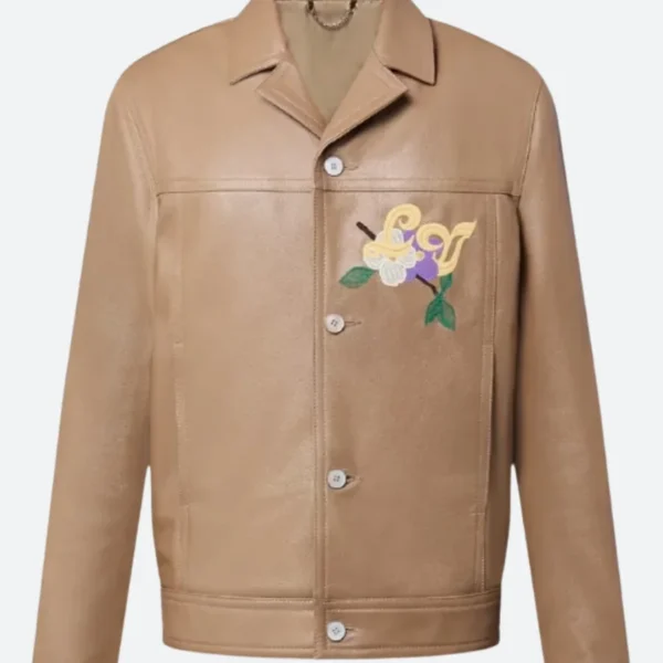 Finals Game 3 Jaylen Brown Leather Jacket