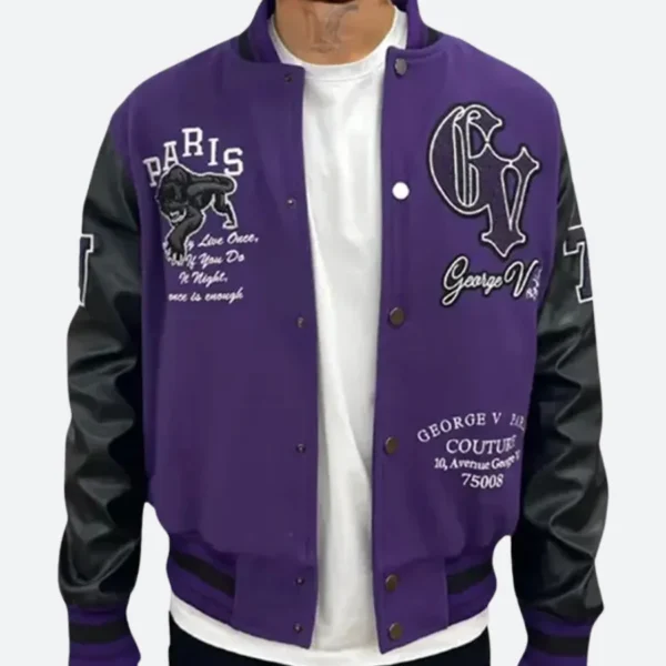 George Vs Panther Varsity Jacket