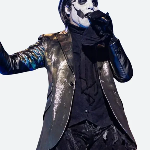 Ghost Rite Here Rite Now Tobias Forge Leather Blazer