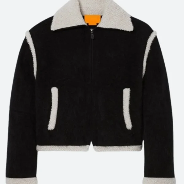 Gigi Hadid Guest in Residence Velvet Jacket
