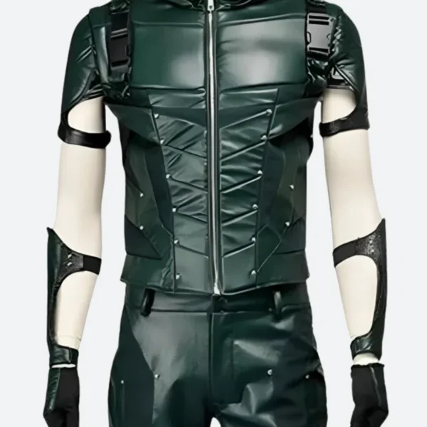 Green Arrow S04 Oliver Leather Vest