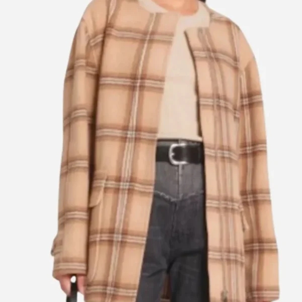 Happy Face 2025 Ivy Campbell Checked Coat