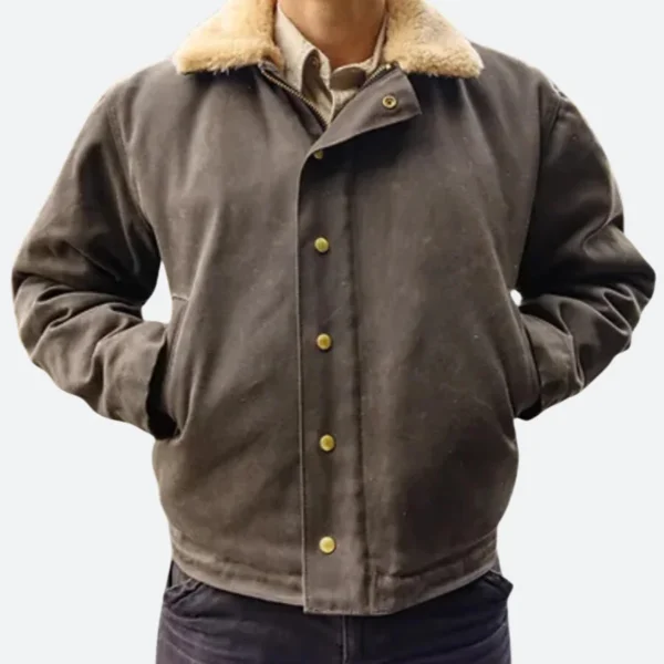 Heat Straps Deck Suede Leather Jacket