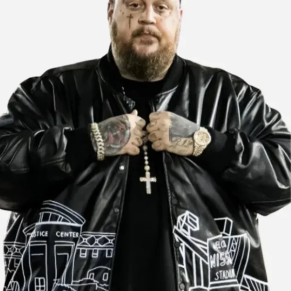 Jelly Roll 2024 CMA Fest Leather Jacket