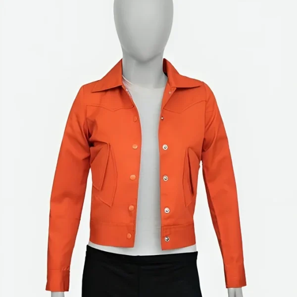 Lily Collins Emily in Paris S03 Orange Jacket