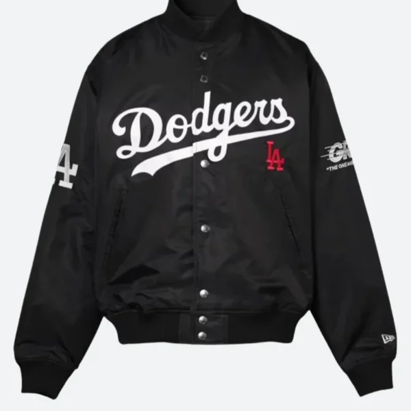 Los Angeles Dodgers X GR8 Black Varsity Jacket