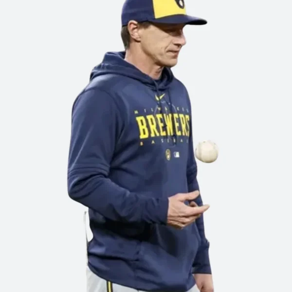 Milwaukee Brewers Craig Counsell Pullover Hoodie