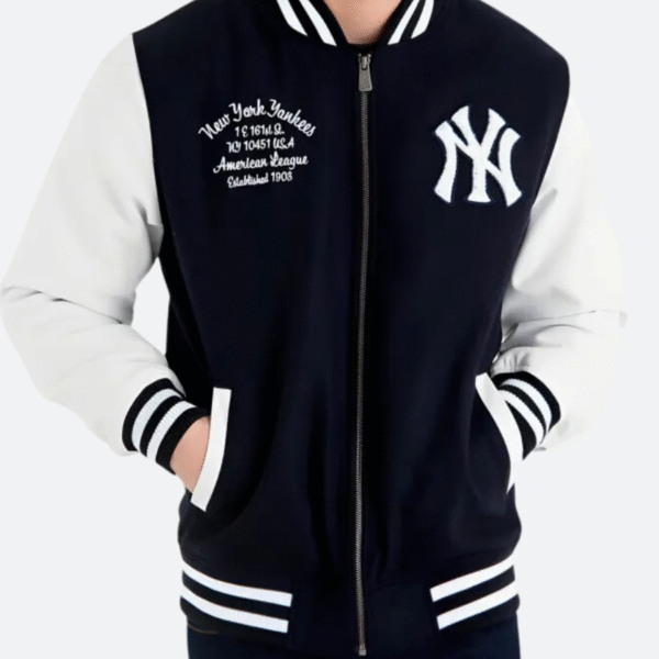 New York Yankees Navy Blue Varsity Jacket