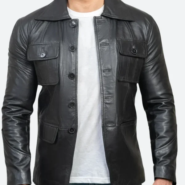 No Good Deed 2024 Mikey Leather Jacket
