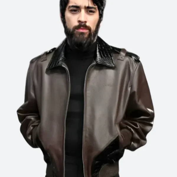 Off White 2025 Spring Zayn Malik Leather Jacket