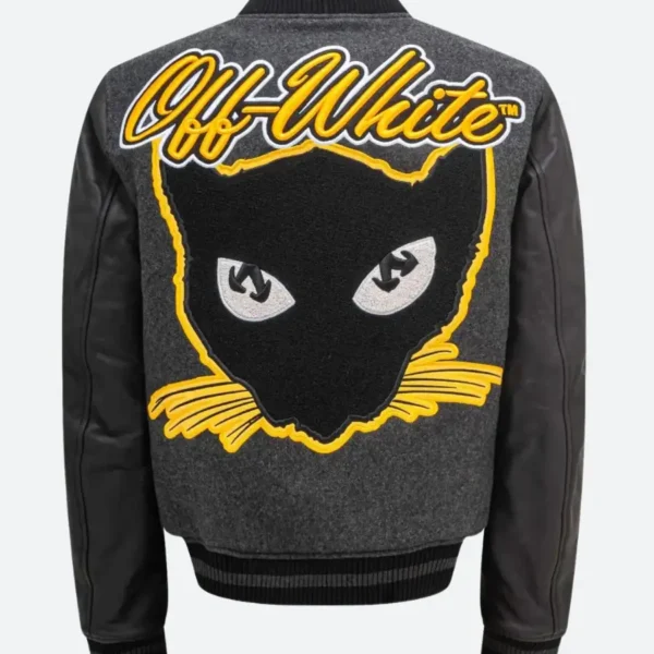 Off White Cat Varsity Jacket