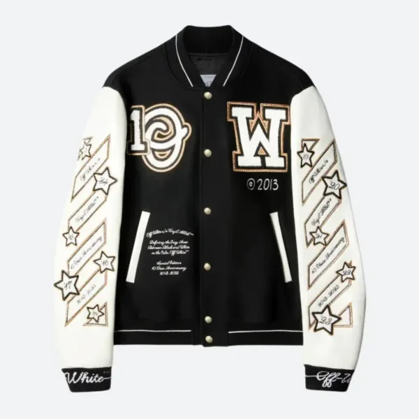 Off White Logic Varsity Jacket
