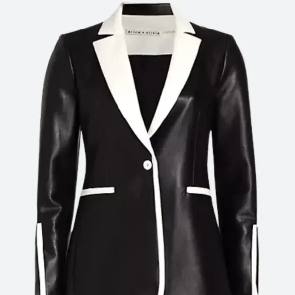 Only Murders In The Building S04 Bev Melon Leather Blazer