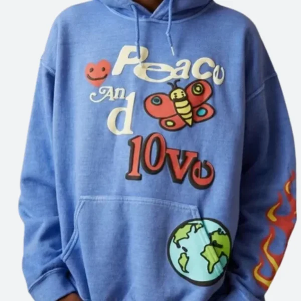 Peace And Love Pullover Hoodie