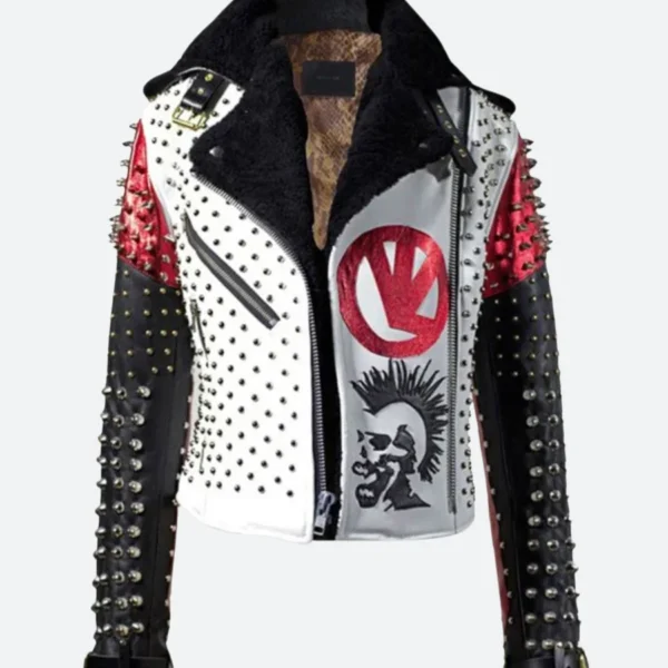 Rock Punk Studded Leather Jacket