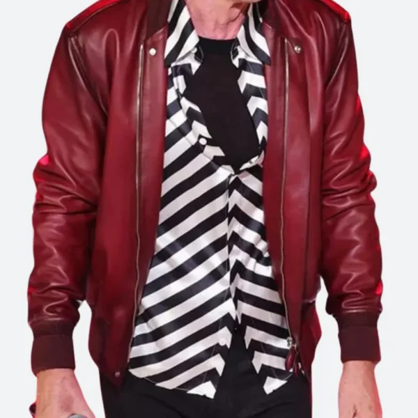 Rolling Stones 2023 Mick Jagger Leather Jacket