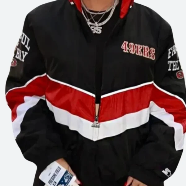 SF 49ers Claire Kittle Starter Jacket