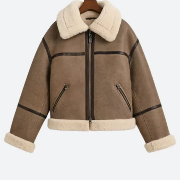 Taylor Swift Shearling Leather Jacket