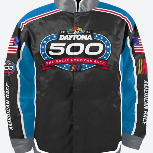 The Great America Race 2024 Daytona 500 Racing Leather Jacket