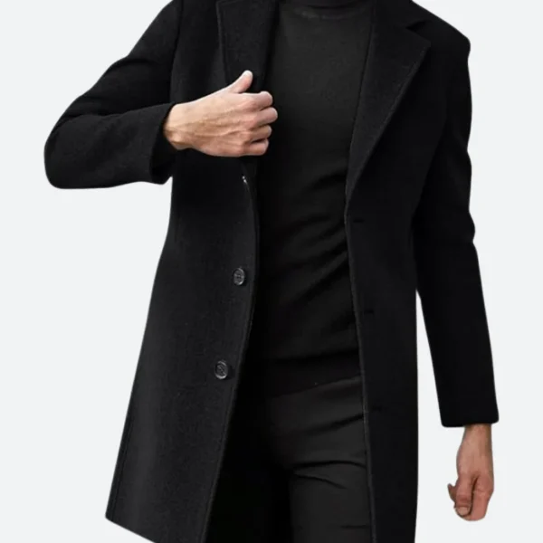 The Irrational Alec Mercer Black Trench Coat