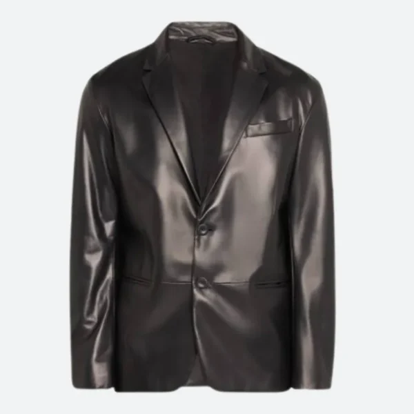 The Kelly Clarkson Show 2025 Michael Fassbender Leather Blazer