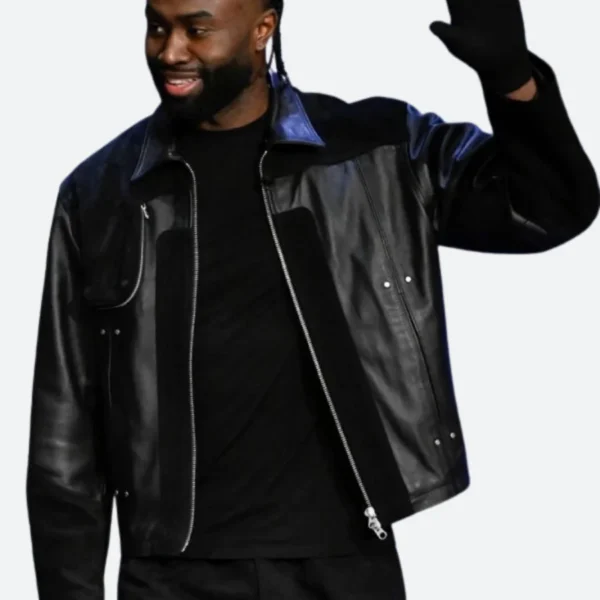 The Tonight Show Jaylen Brown Leather Jacket