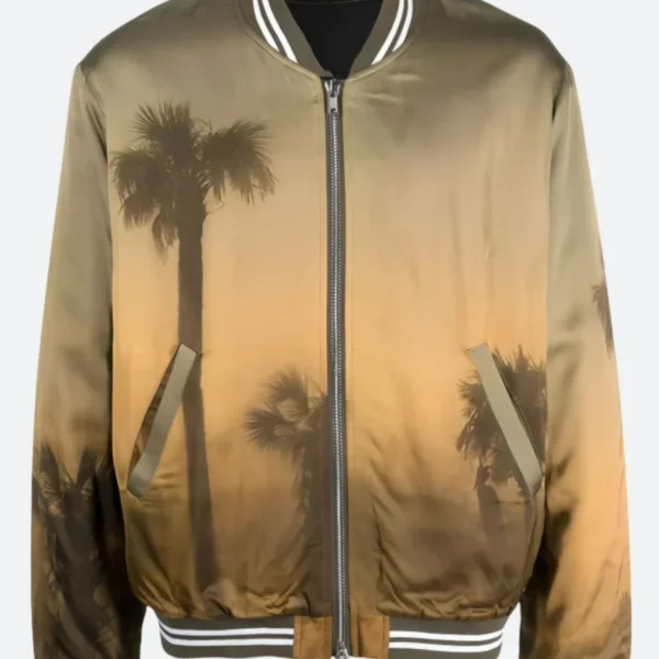 The Voice S26 Michael Buble Palm Tree Bomber Jacket