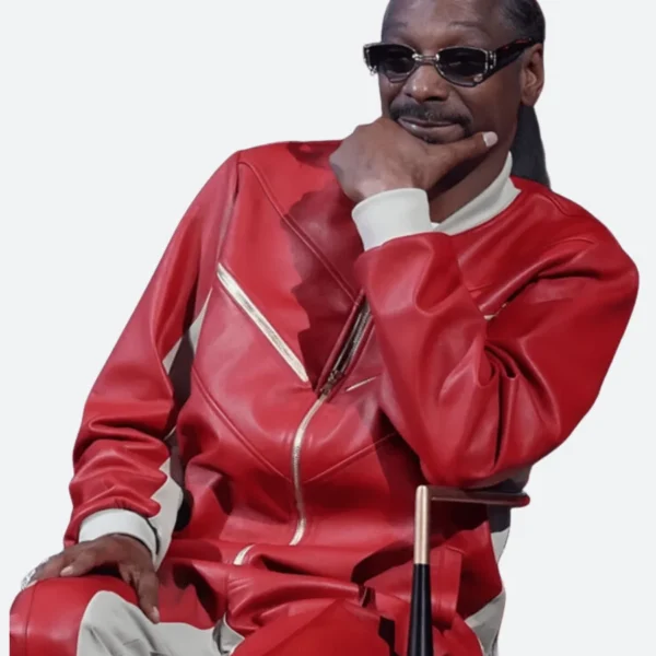 The Voice S26 Snoop Dogg Leather Red Tracksuit