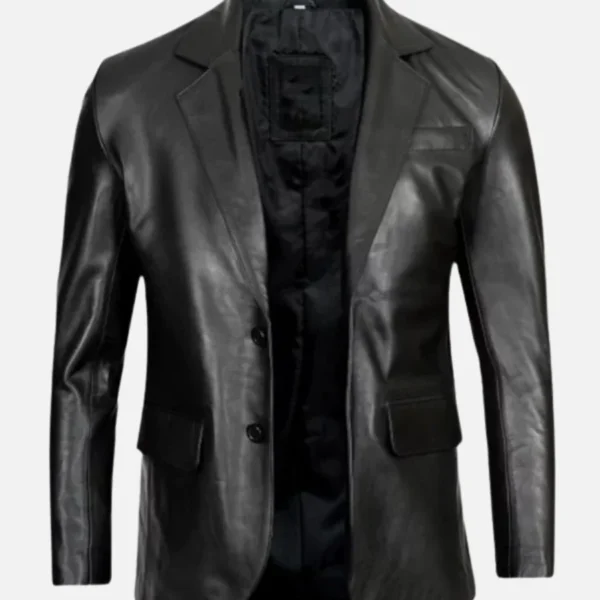 Timothee Chalamet 31st Screen Actors Guild Awards Leather Blazer