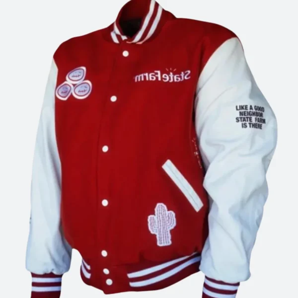 Travis Scott Cactus Jack X State Farm Varsity Jacket
