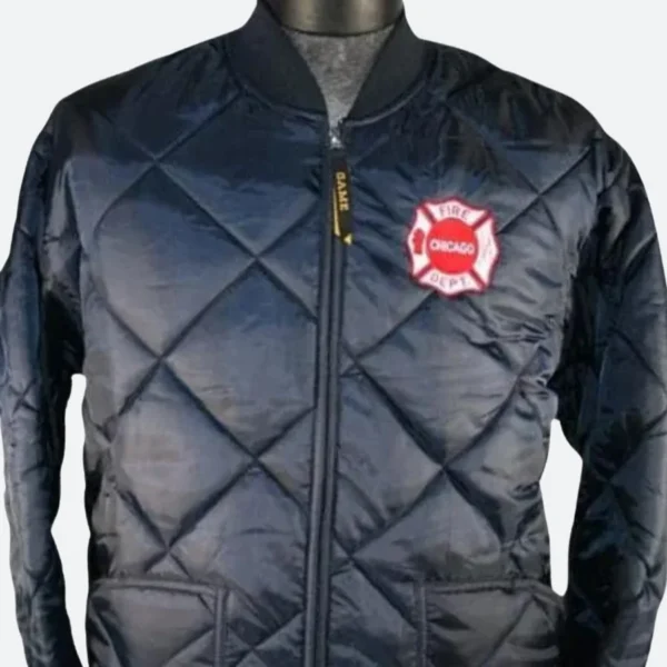 Chicago Fire Pilot Kelly Severide Quilted Puffer Jacket