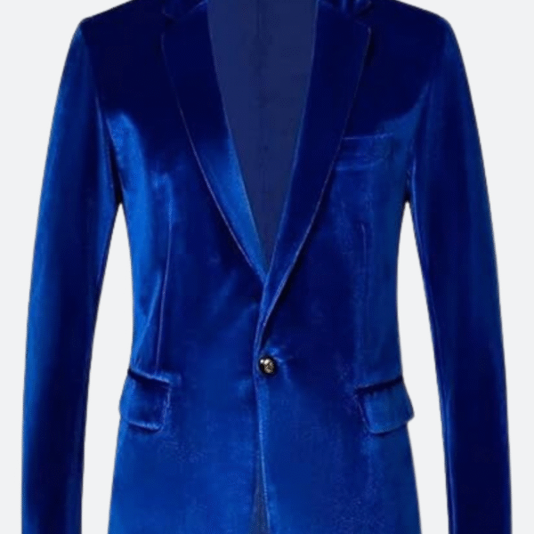 Ivanka Blue Velvet Coat