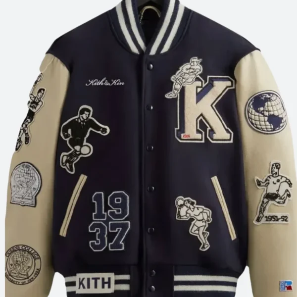 Kith CUNY Queens College X Golden Bear Varsity Jacket