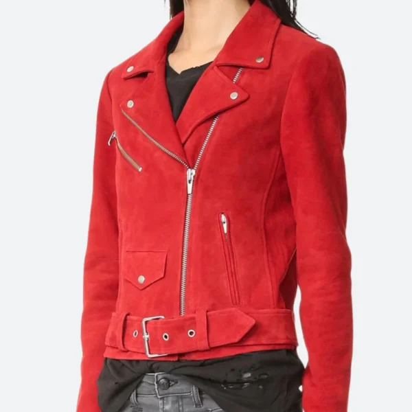 One Night in Tokyo 2025 Ayaka Suede Leather Jacket