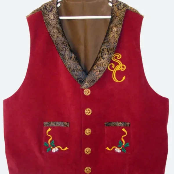 Santa Claus Suede Vest