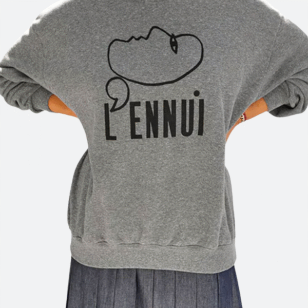 Shrinking S02 Liz Grey Oversized Sweatshirt