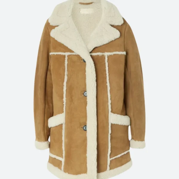 Superman And Lois S02 Lana Lang Suede Leather Coat